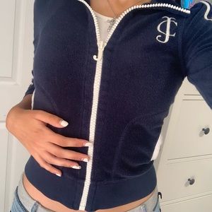 AUTHENTIC Navy Blue Juicy Couture Zip up